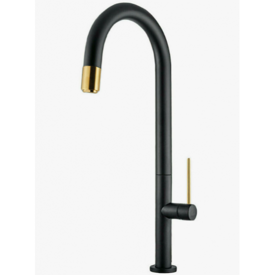 Μπαταρία Κουζίνας με ντους Armando Vicario Tozo 48780-400201 Black Matt Brushed Gold Μπαταρία Κουζίνας με ντους Armando Vicario Tozo 48780-400201 Black Matt Brushed Gold